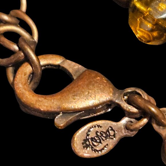 Premier Designs Earthy Artisan Beaded Necklace – Amber & Turquoise Tones - Picture 2 of 3